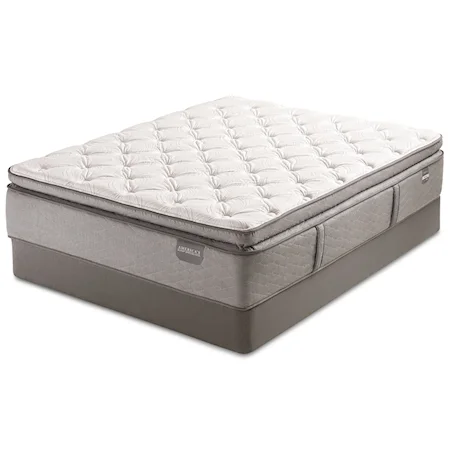 Twin Extra Long Super Pillow Top Pocketed Coil Mattress and 5" Low Profile Steel Coil Boxspring
